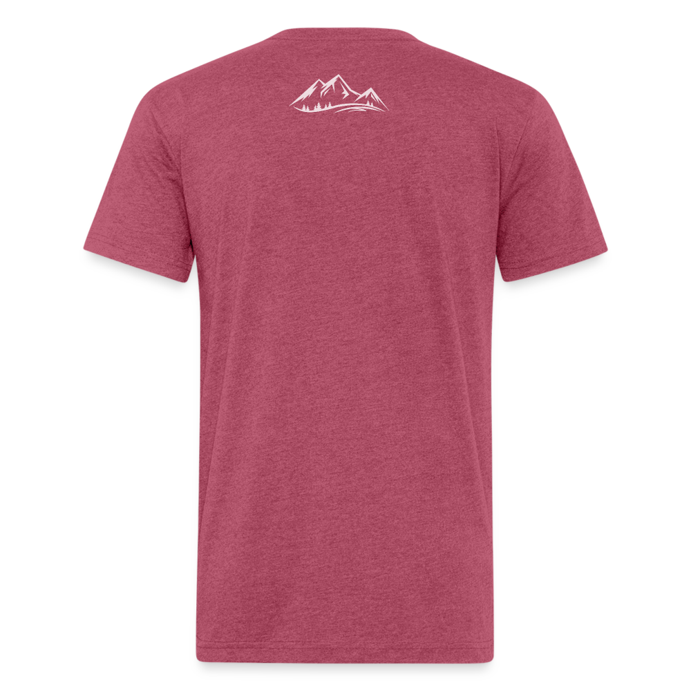 GnarLab W/ Mountains on Back - Men's - heather burgundy