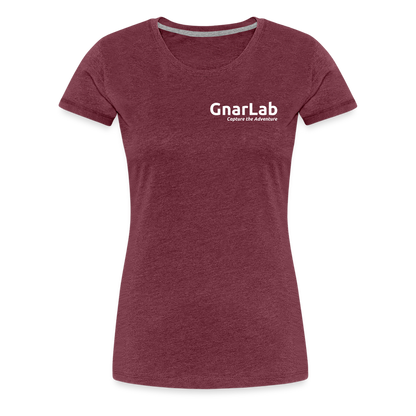 GnarLab w/ Mountains on Back - Women's - heather burgundy